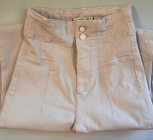 Free People We The Free Jayde High Rise Flare Jeans Lilac Pink Size 25 Corset